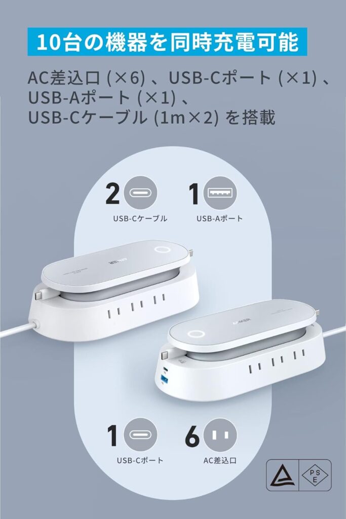 AC差込口6ポート